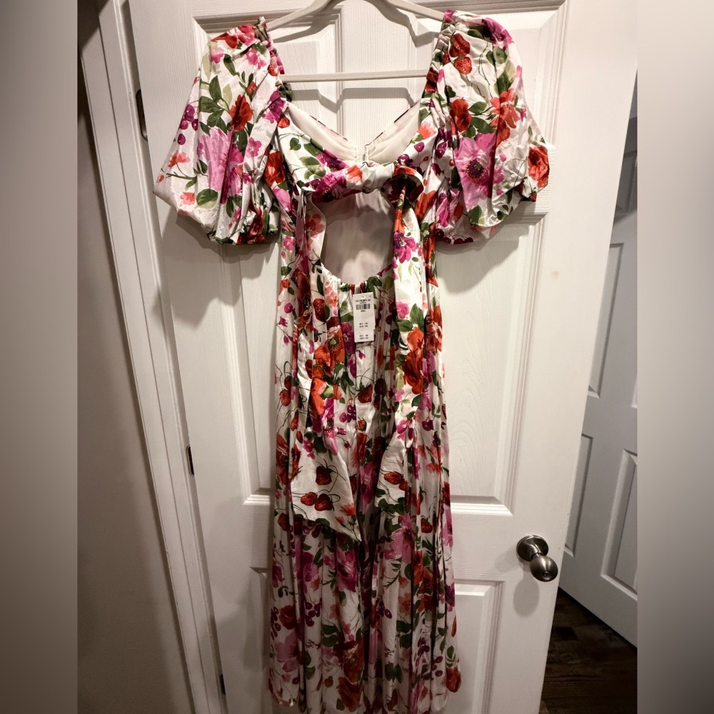 Abercrombie & Fitch Floral Puff Sleeve Maxi Dress - Picture 6 of 6